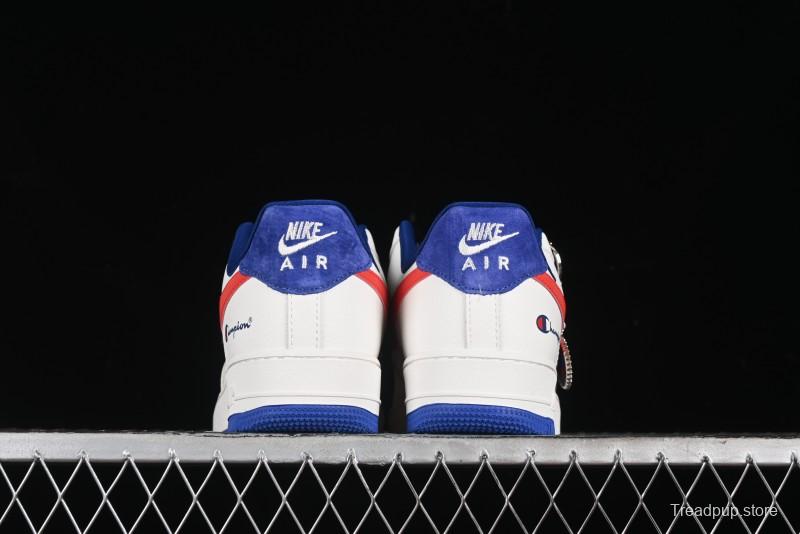 Nike Air Force 1 '07 Low Champion Collaboration - Blue White Red Low-Top Casual Sneakers - KK1988-002