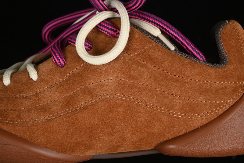Alexander McQueen Flexion Retro Sneakers in Brown/Suede with Anatomical Design - 2024s