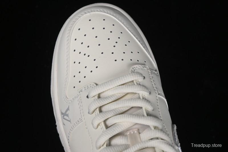 Nike SB Dunk Low LV Collaboration - Purple Denim with White and Purple Swoosh Anniversary High-End Custom Low-Top Casual Sneakers - DJ2024-010