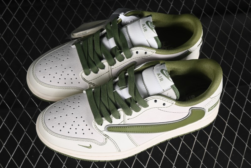 Nike Travis Scott x Fragment Design x Air Jordan 1 Low OG SP AJ1 Supreme Collaboration - XZ2268-002