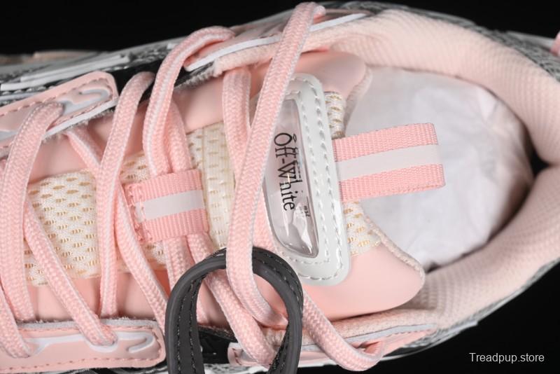 Off-White Be Right Low-Top Lifestyle Sneakers in White Pink - X.E5