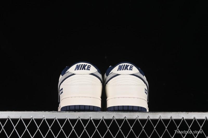 Nike SB Dunk Low Supreme Collaboration - Off-White Double Swoosh Anniversary Custom Low-Top Casual Sneakers - XX2025-288