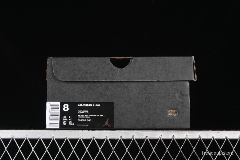 Nike Air Jordan 1 Low AJ1 Grape Purple Low-Top Basketball Shoes - 553558-500