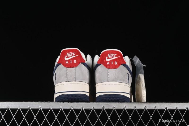 Nike Air Force 1 '07 Low Violent Bear Collaboration - Grey Blue Print Low-Top Casual Sneakers - SJ9188-001