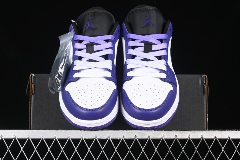 Nike Air Jordan 1 Low AJ1 Grape Purple Low-Top Basketball Shoes - 553558-500