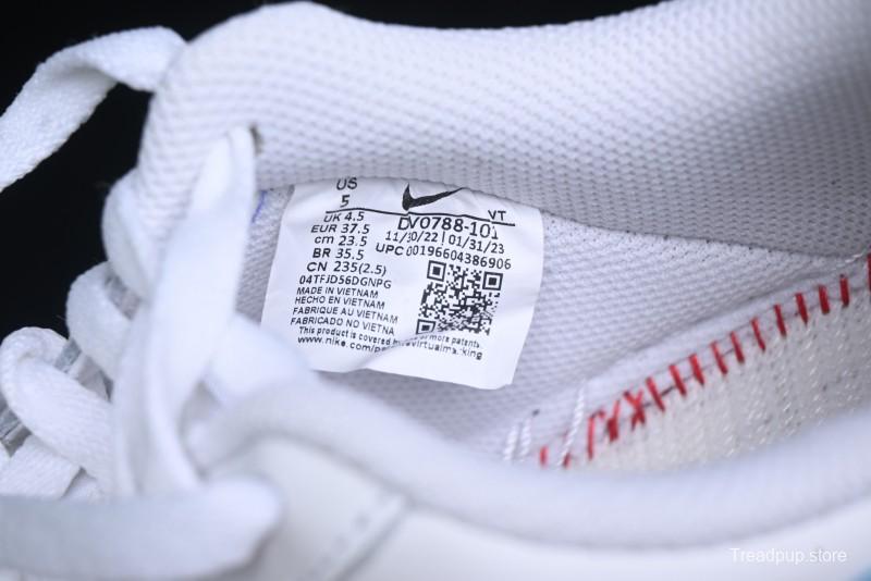 Nike Air Force 1 '07 Low Top-Grain Leather Casual Sneakers with Full-Length Air Cushion - DV0788-101