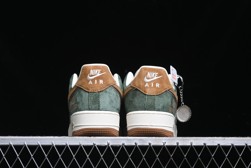 Nike Air Force 1 '07 Low UN Collaboration - Moss Green Low-Top Casual Sneakers - KK1988-022