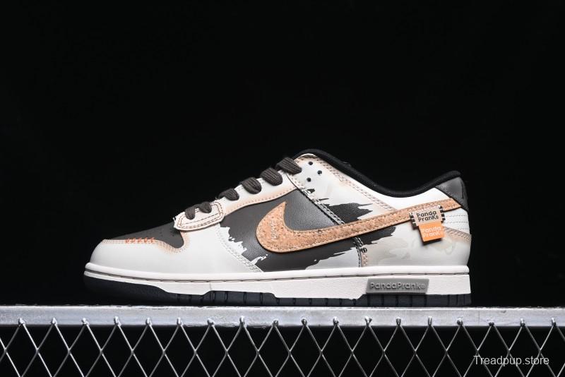 Nike Dunk Low Panda Prank Pioneer Knight Sandstorm Black Brown Low Top Casual Skate Shoes - DD1391-100