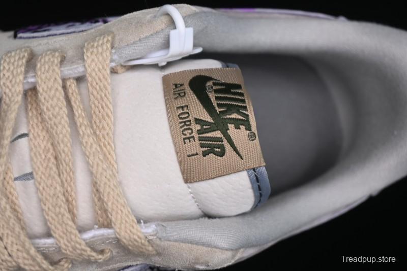 Nike Air Force 1 '07 Low Purple Taro Demon Casual Sneakers - ZB2121-301