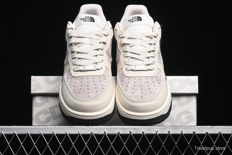Nike Air Force 1 '07 Low The North Face Collaboration - Beige Black Red Sole Low-Top Casual Sneakers - XZ6188-309