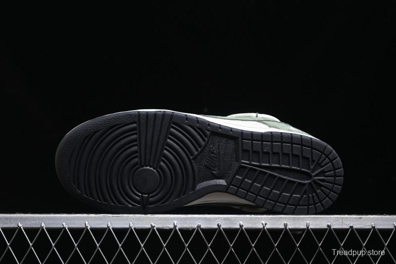 Nike SB Dunk Low Stussy Collaboration - Patina Green Lace-Up Anniversary Custom Low-Top Casual Skate Shoes - XS1186-105