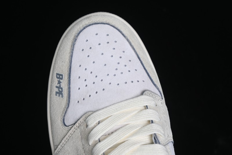 Nike Air Jordan 1 Low AJ1 Bape Collaboration - Custom High-End Retro Basketball Shoes with Light Grey Check - DM9188-008