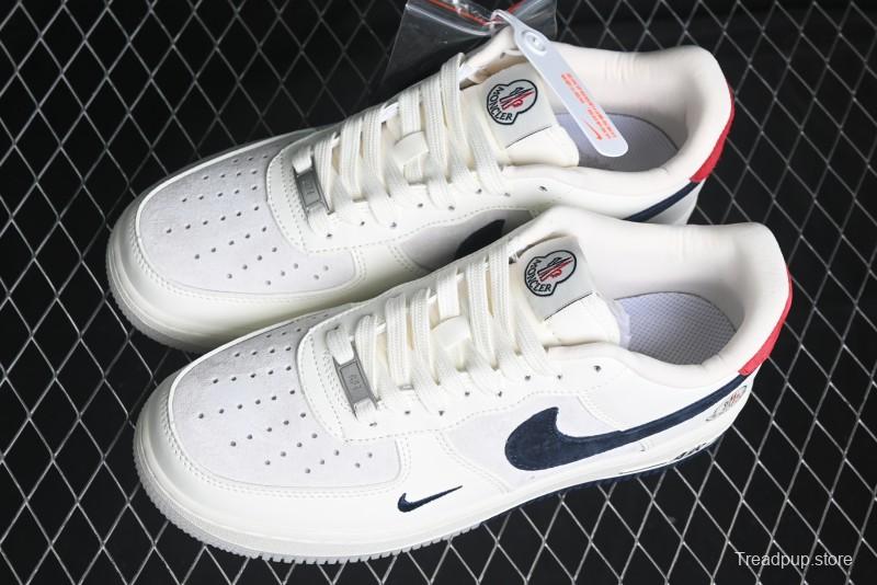 Nike Air Force 1 '07 Low Moncler Collaboration - Light Blue & Pigment Dyed Two-Tone Low-Top Casual Sneakers - CH6336-512