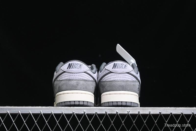 Nike SB Dunk Low Stussy Collaboration - Granite Grey Anniversary Custom Low-Top Casual Skate Shoes - XS1086-008