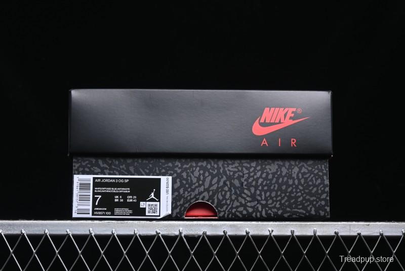 Nike Air Jordan 3 Retro OG SP "Diffused Blue" Basketball Shoes - HV8571-100