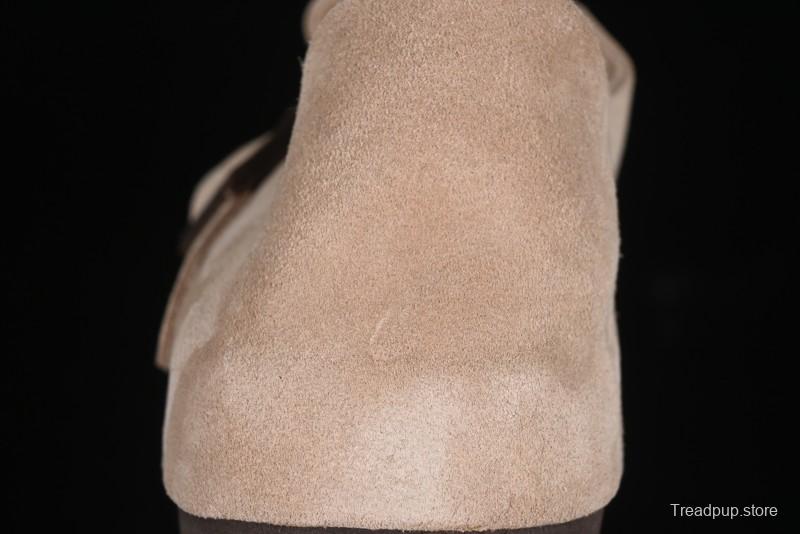 Birkenstock London BS Unisex Slip-On Comfort Shoes with Soft Suede Leather and Lambswool Insole - G.D4