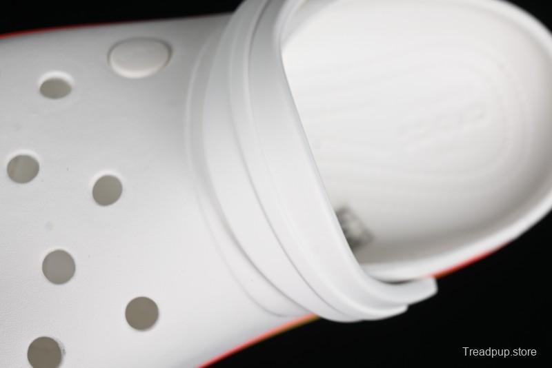 Crocs Crocband Platform Rainbow Comfortable Thick-Soled Clogs - B.D4