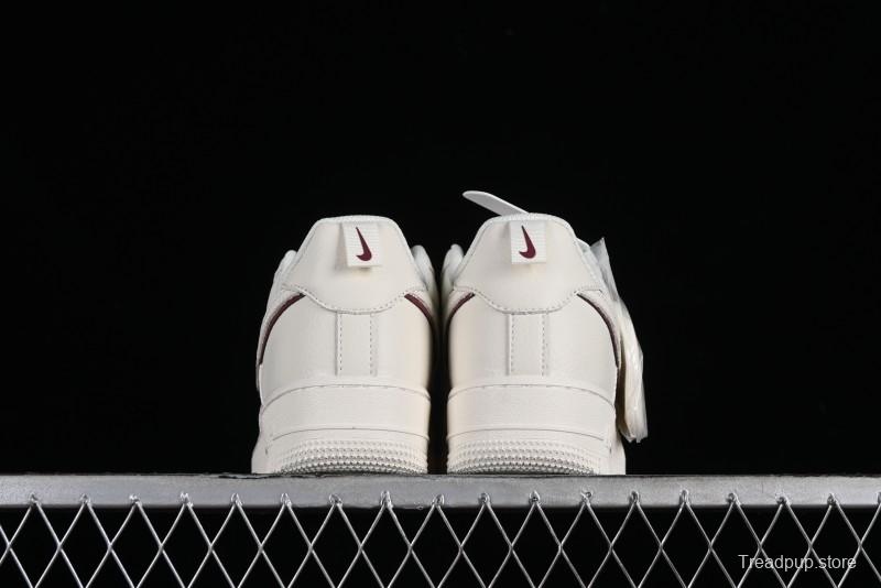 Nike Air Force 1 '07 Low Classic Burgundy Mini Swoosh Starry Sky Low-Top Casual Sneakers - MJ0319-025