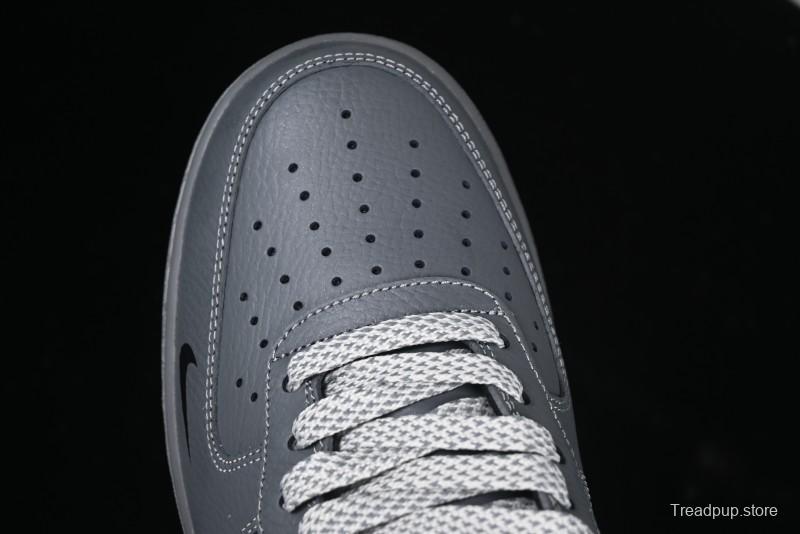 Nike Air Force 1 '07 Low Custom Graffiti Broken Swoosh Casual Sneakers - DM0970-132