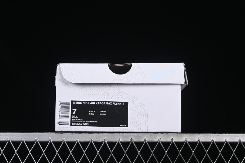 Nike Vapormax Flyknit Breathable Casual Running Shoes with Full-Length Air Cushion - 849557-500