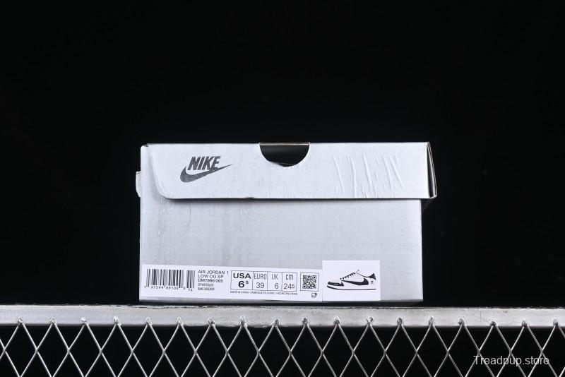 Nike Travis Scott x Fragment Design x Air Jordan 1 Low OG SP AJ1 Off-White Collaboration Casual Sneakers - DM7866-065