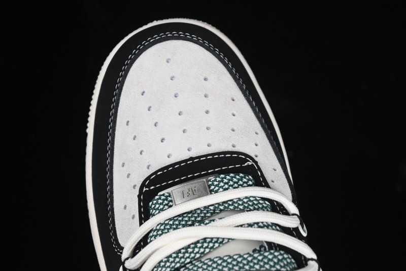 Nike Air Force 1 '07 Low The North Face Collaboration Black Green Lace-Up Low-Top Casual Sneakers - SJ1198-110