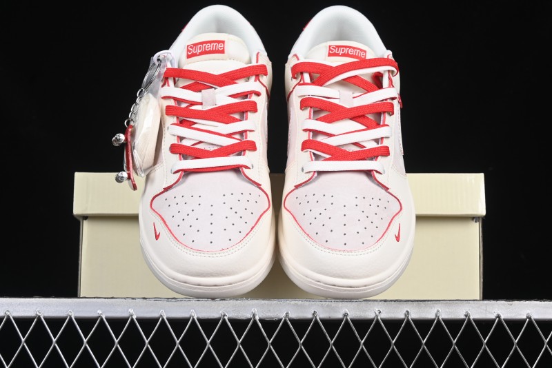 Nike SB Dunk Low Supreme Collaboration Anniversary Custom Low-Top Casual Sneakers - DM6868-033