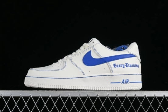 Nike Vlone x Air Force 1 '07 Low Collaboration Light Blue Casual Sneakers - AA5360-011
