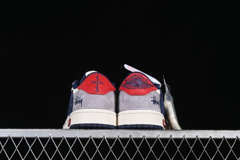 Nike Travis Scott x Fragment Design x Air Jordan 1 Low OG SP AJ1 Retro Sneakers - SJ2068-141