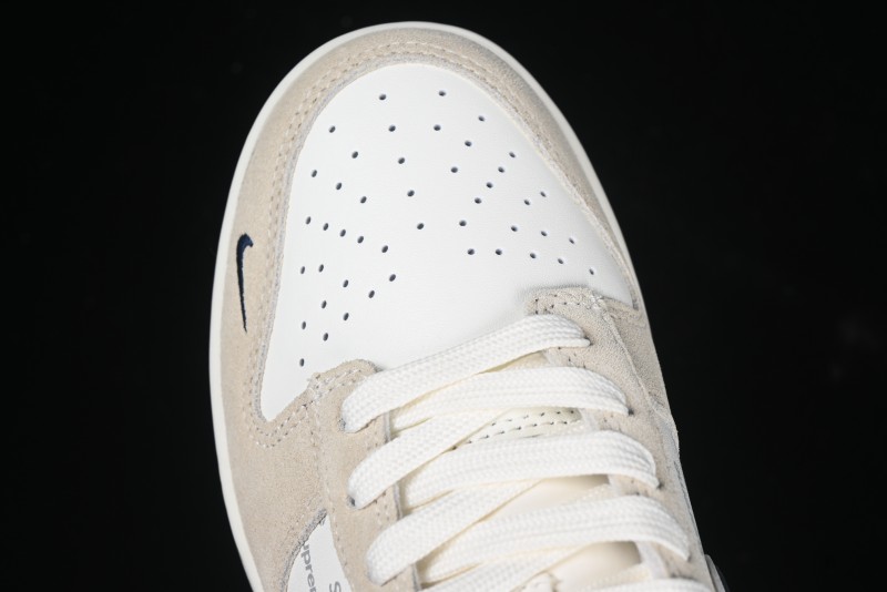 Nike SB Dunk Low Supreme Collaboration - Cream Coffee Anniversary High-End Custom Low-Top Casual Skate Shoes - AG3702-850