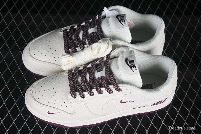 Nike SB Dunk Low Retro Skate Shoes in Burgundy Red - NK5639-322