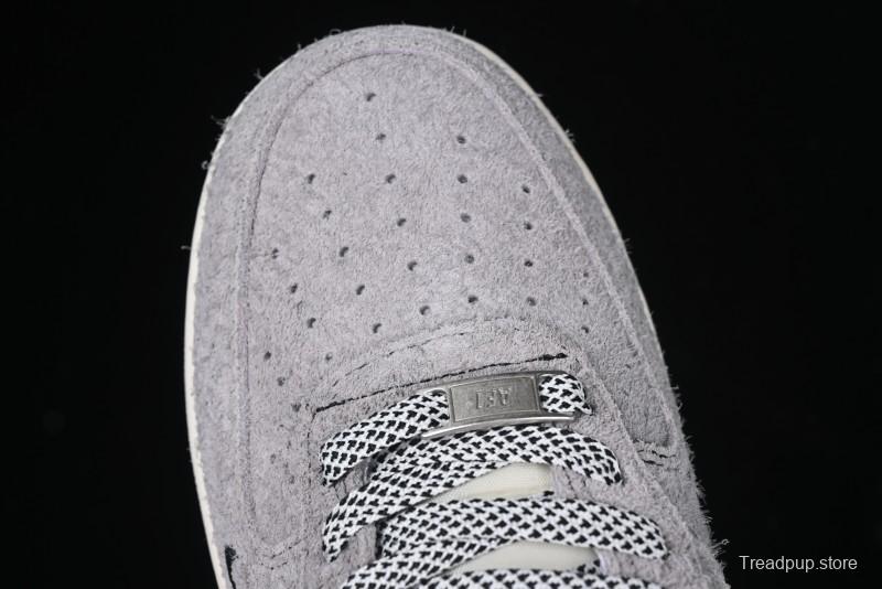 Nike Air Force 1 '07 Low Stussy Collaboration - Suede Grey Low-Top Casual Sneakers - SJ6698-018