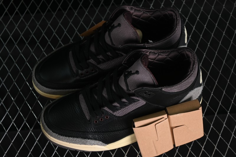 Nike A Ma Maniere x Air Jordan 3 Retro Black Sneakers - FZ4811-001