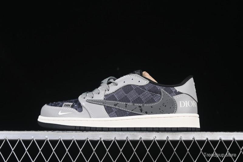 Nike Travis Scott x Fragment Design x Air Jordan 1 Low OG SP AJ1 - XS2024-003