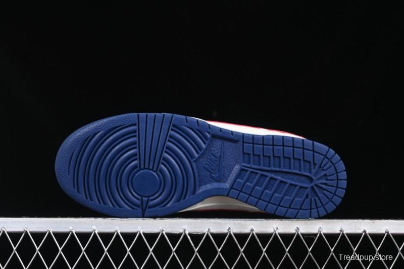 Nike SB Dunk Low Edison Chen Collaboration Blue Red Swoosh Anniversary Custom Low-Top Casual Skate Shoes - DJ2024-099