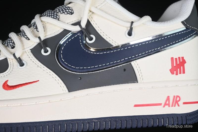 Nike Air Force 1 '07 Low UN Collaboration White Blue Lace-Up Casual Sneakers - SJ1198-103