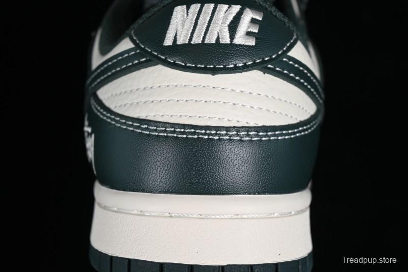 Nike SB Dunk Low Stussy Collaboration - Navy Starry Sky Anniversary Custom Low-Top Casual Skate Shoes - BB9898-003