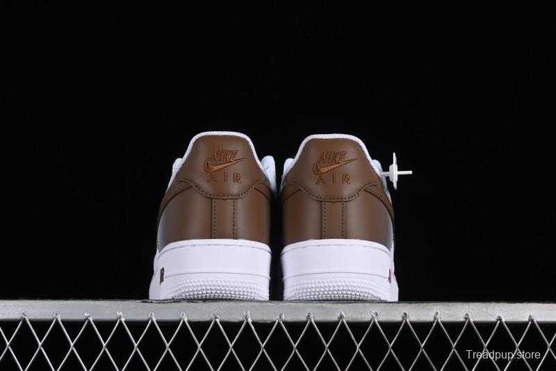 Nike Air Force 1 '07 Low Custom Anime Theme Gradient Brown Swoosh Casual Sneakers - FN0366-103