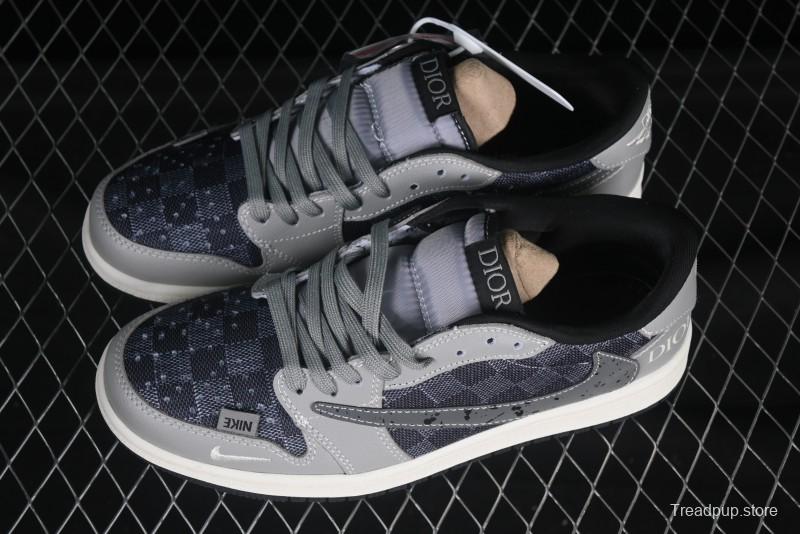 Nike Travis Scott x Fragment Design x Air Jordan 1 Low OG SP AJ1 - XS2024-003