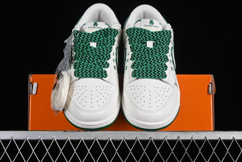 Nike SB Dunk Low LV Collaboration - Beige Green Violent Bear Anniversary High-End Custom Low-Top Casual Skate Shoes - SJ2068-241