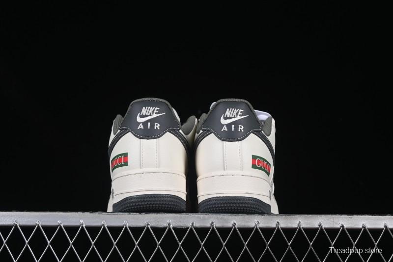 Nike Air Force 1 '07 Low Gucci Collaboration Beige Grey Pattern Low-Top Casual Sneakers - XZ6188-723