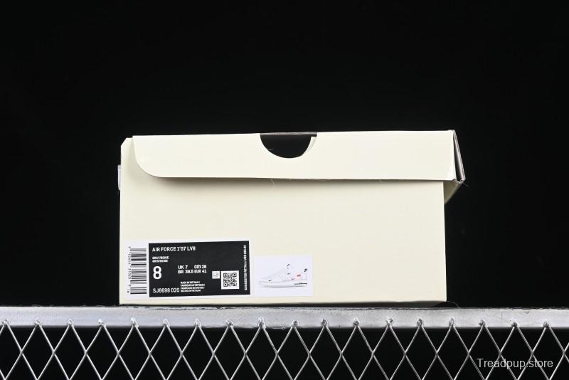 Nike Air Force 1 '07 Low Supreme Champion Collaboration Off-White Mini Swoosh Casual Sneakers - SJ6698-020