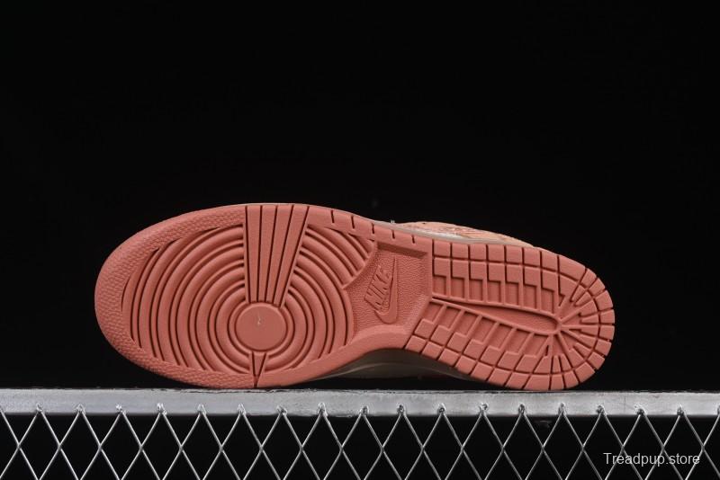 Nike Clot x Dunk Low SB 'What The' Casual Sneakers with Silk, Terracotta, and Holographic Elements - FN0316-999