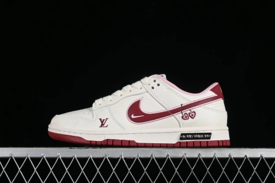 Nike SB Dunk Low Valentine's Day Limited Edition - Cherry Valentine Anniversary High-End Custom Low-Top Casual Sneakers - XX2025-312