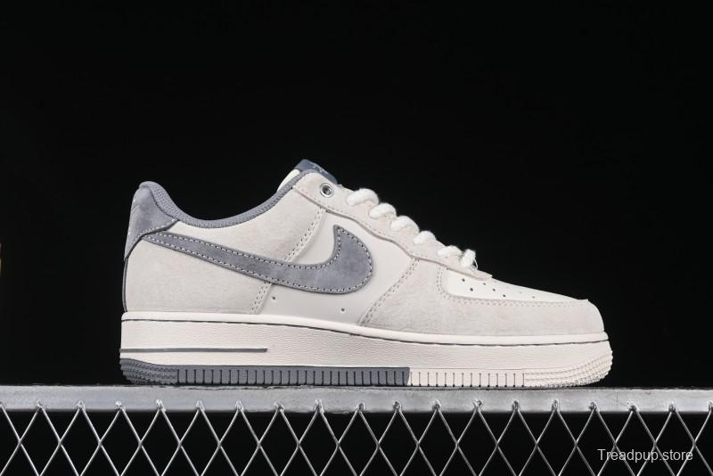 Nike Air Force 1 '07 Low Stussy Collaboration Dual-Tone Beige Low-Top Casual Sneakers - SJ6698-024