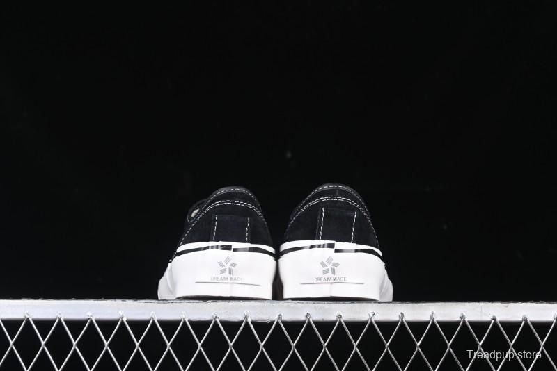 Kamiya Vulcanize Sneaker 23AW High-End Line Mihara Yasuhiro Dissolve Black White Suede Casual Low-Top Canvas Shoes - M.C3