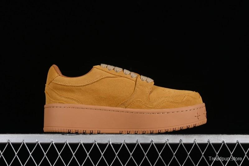 SMFK Comfortable Chunky Sole White Sneakers - T.D4