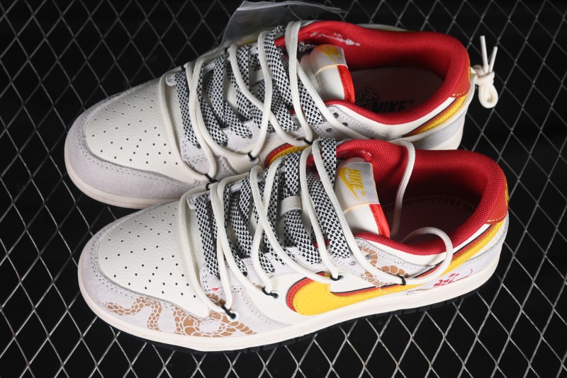 Nike SB Dunk Low Year of the Snake Strap Lunar New Year Anniversary Custom Low-Top Skate Shoes - SJ2068-315