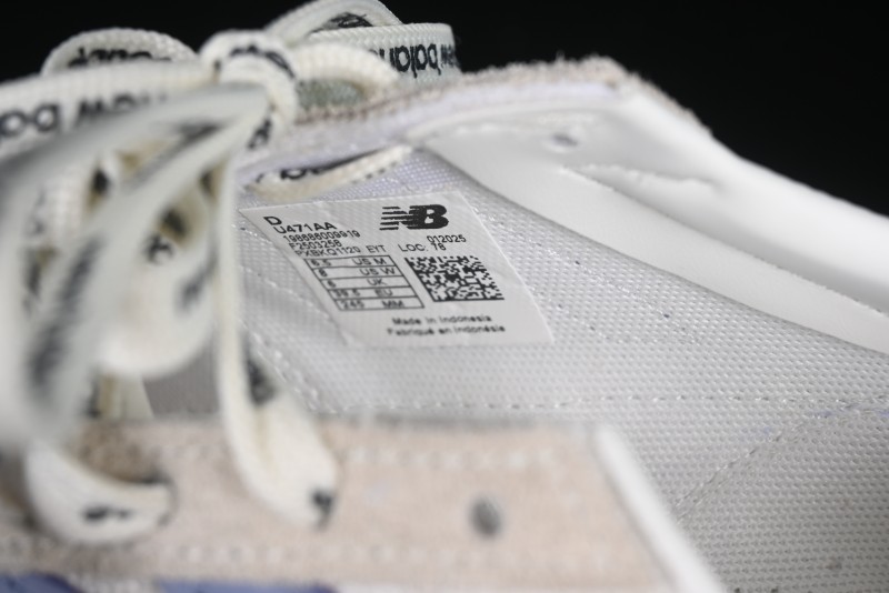 New Balance 237 Heritage Sneakers - Suede and Mesh in Muted Gray with Blue Accents