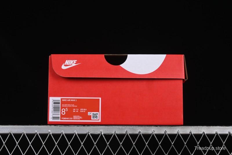 Nike Air Max 1 Retro Running Shoes with Half-Sole Air Cushion - FQ8048-133